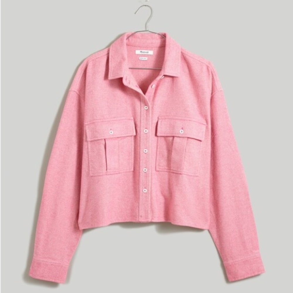 Madewell Flannel Cargo Button-Up Shirt